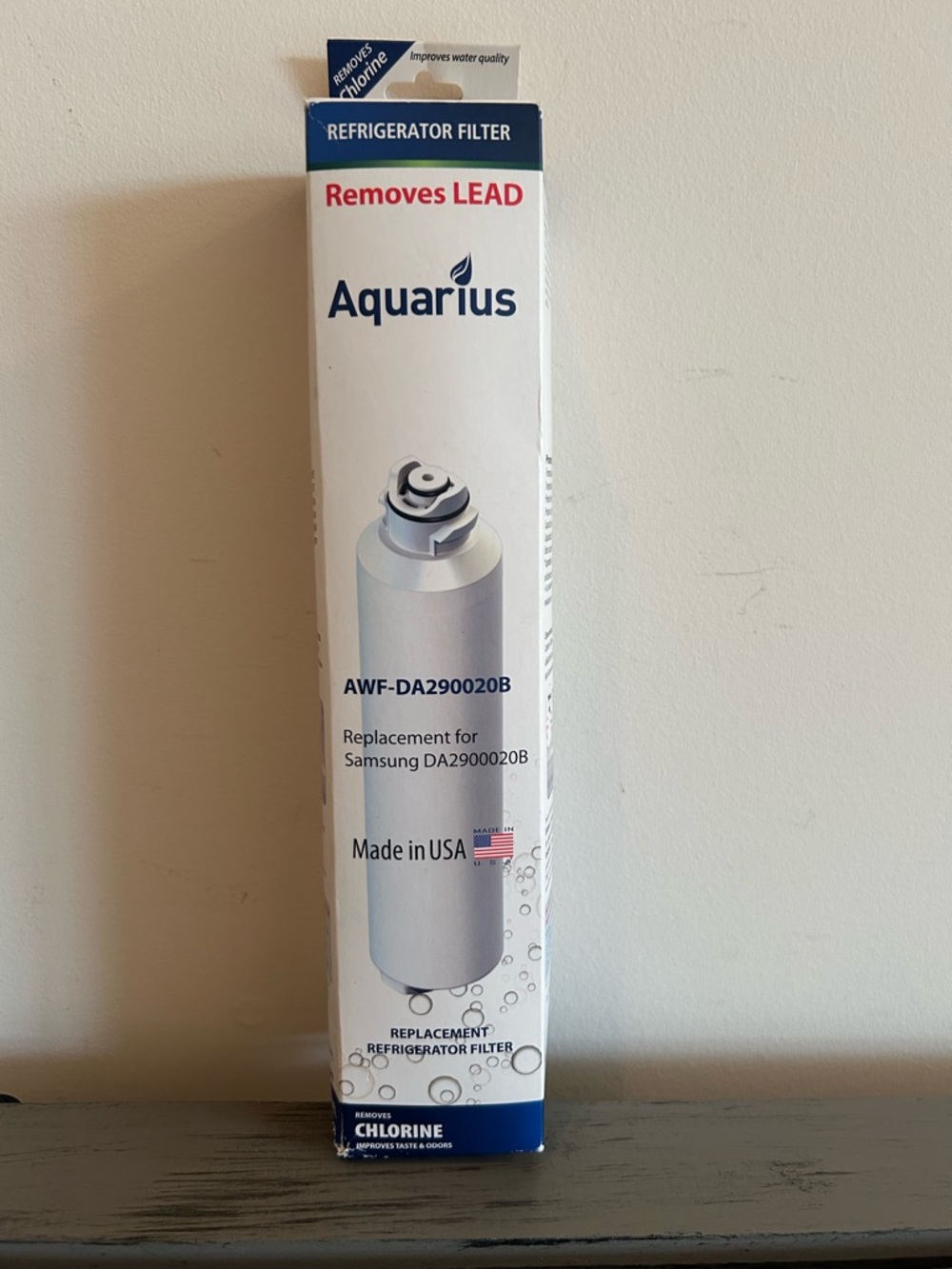 Aquarius AWF-DA290020B Replacement Samsung Refrigerator Water Filter New